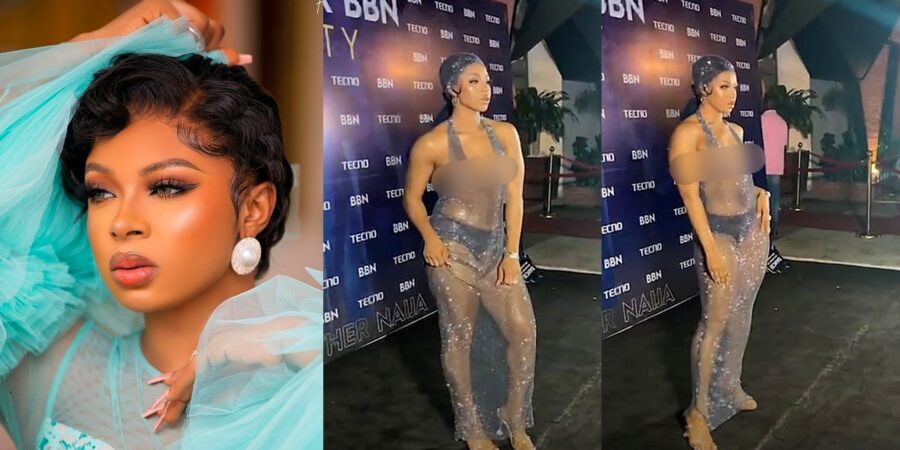 BBN’s Liquorose rocks see-through dress with no bra, leaving little to the imagination (Photos)